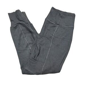 Halara High Waisted Waffle Casual Cargo Harem Jogger Pants Sz Medium Gray